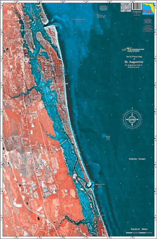 Matanzas Inlet Nautical Map
