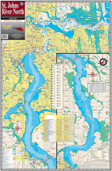St. Johns River North FL Fishing Map – Keith Map Service, Inc.