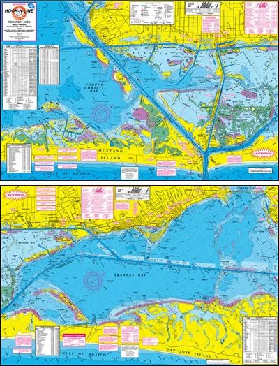 Rockport Area Texas Fishing Map F130 – Keith Map Service, Inc.