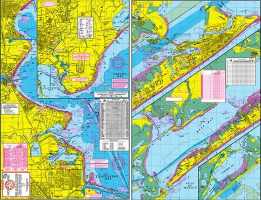 West Galveston Bay Area Texas Fishing Map F103 – Keith Map Service