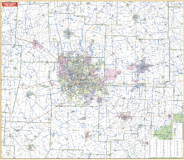 Columbus, OH Vicinity Wall Map – Keith Map Service, Inc.