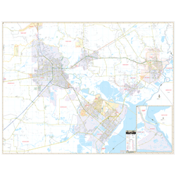 Golden Triangle, TX Wall Map – Keith Map Service, Inc.
