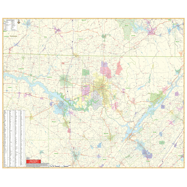 Huntsville, AL & Vicinity Wall Map Keith Map Service, Inc.